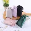 Bolsa con Cordón de Terciopelo Engrosado, Bolsa de Terciopelo, Bolsa con Cordón Súper Suave, Bolsa para Empaquetar Joyas, Disponible en Múltiples Colores