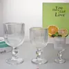 Taça de Vinho Listrada Vertical Estilo Europeu, Taça de Suco, Taça de Vinho Tinto, Taça Alta, Utensílio para Vinho de Uso Doméstico, Taça de Champanhe, Retro de Luxo Leve