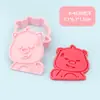 Serie Rubí Molde 3D para Galletas DIY Realista Fondant Galleta Diseño Tridimensional Tipo Prensa Formas de Postre Repostería