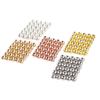 Cobre puro plateado color oro real 18K cuentas sueltas que conservan el color cuentas redondas chapadas en oro pulsera collar cuentas espaciadoras material DIY hecho a mano accesorios de joyería