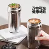 Feita em Tóquio, Japão, Caneca de Café Saudável de Titânio [Titânio Puro por Dentro e por Fora] Boca Dupla para Beber Portátil Presente de Alto Padrão Copo de Água