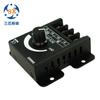 Controlador de tira de luz LED con regulador de intensidad monocromático de bajo voltaje de 5-24 V, perilla de alta potencia, carcasa de hierro, controlador de atenuación de 360 W