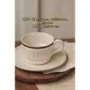 Juego de Tazas de Café Retro Jingdezhen Estilo Europeo Pequeña Taza de Cerámica de Lujo Creativo Pastoral Juego de Té de la Tarde Té Floral