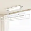 Secador de roupas elétrico transfronteiriço com design ultrafino, controle por voz, motor silencioso, varão de roupas retrátil inteligente minimalista