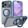 Aplicable Transfronterizo Apple 17Promax Soporte Magnético Funda para Teléfono Móvil Anticaídas Transparente Dos en Uno 17Air Funda para Teléfono Móvil