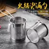 Colador para Olla Caliente de Acero Inoxidable No Magnético, Colador con Gancho Cuchara para Cerdo, Colador con Gancho Filtro Colador, Colador para Fideos Picantes