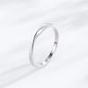 Anillo de plata de ley S925 con diseño de correa sencilla y diseño de celebridad de Internet para mujer.