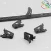 Accesorios de Soportes para Estantes de Vidrio de Gabinete Agujero Cruzado de Aluminio Pilar A Barra A de Acero Inoxidable Mueble Armario Zapatero Estante de Exhibición