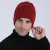 Gorro de punto de punto cruz para hombre y mujer europeo y americano, nuevo gorro de punto jacquard de diamante de lana cálido para ciclismo con protección para los oídos, otoño e invierno