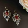 Qingdao Antigo Vintage Alta Qualidade Esmalte Gancho de Orelha Retrô Xiangyun Pérola Novos Brincos Chineses Atacado