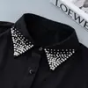 Novo Exclusivo com Contas Moda Pérola Versátil Costurado à Mão Gola Falsa Feminina Decorativa Versátil Fornecimento Direto do Fabricante Transfronteiriço