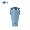 Tyeso/Tai Shuo Taza Térmica de Acero Inoxidable Doble Capa Conservación del Frío Taza de Hielo Portátil Doble Bebida Montaje en Coche Taza de Agua de Gran Capacidad