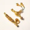 Nuevo Kit de Ensartado de Cuentas Budistas para Joyería de Moda Hecha a Mano DIY, Juego de Ejes Universales de Tres Vías con Patrón de Martillo de Cobre Chapado en Oro