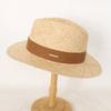 Sombrero de paja para protección solar de verano, moda femenina, sombrero para el sol de viaje, sombrero para la playa junto al mar, sombrero de jazz británico, sombrero de copa, femenino, transfronterizo