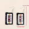 Pendientes de Acrílico con Forma de Rosa de Doble Cara de Moda Transfronteriza, Adecuados para Pendientes Largos de Mujer para San Valentín/Día de la Madre