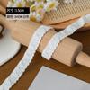 Bragas blancas de 1,1/1,5/2,2 cm de fábrica en stock, de alta elasticidad, finas y suaves, con cinturón y borde para las piernas.