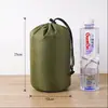 Lona de Tres Compartimentos Poliéster Exterior Primeros Auxilios Saco de Dormir Tienda de Campaña Almacenamiento Portátil Cordón de Nylon Bolsa de Empaque con Cordón