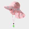 Sombrero de verano para niños con chal grande, sombrero de pescador con protección UV para bebés, sombrero de playa para el sol, sombrero para el sol para hombres y mujeres