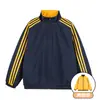 Chaqueta Reversible de Rayas con Cuello Alto para Hombre, Nuevo Modelo Primavera y Otoño 2026, Chaqueta Abrigo Tipo Béisbol para Adolescentes