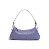 Bolsa Hobo Popular Transfronteiriça, Bolsa Baguete Tecida à Mão, Bolsa de Ombro/Axila Estilo Francês Retro Versátil para Mulheres