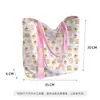 Nova Moda Desenho Animado Bolsa de Lona Grossa Bolsa de Ombro Bolsa de Estudante Bolsa de Armazenamento para Viagem de Primavera Bolsa de Lona Ins