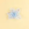 Acessórios de Flor de Organza 7,5cm DIY Centro de Flor Grampo de Cabelo Acessórios Semi-Acabados Brincos Tridimensionais Acessórios de Joias de Tecido