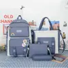 Mochilas de Gran Capacidad al por Mayor para Niñas de Secundaria, Estudiantes de Preparatoria y Estudiantes de Primaria, Mochilas Ligeras y Sencillas Nuevas para Mujer 2025