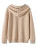 Suéter con Capucha 100% Cachemira Pura Otoño e Invierno 2025 para Mujer Pulóver Holgado Versátil Sudadera con Capucha Sudadera Base Perezosa