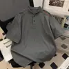 Verano 2026 Nuevo Estilo Coreano de Moda para Hombre con Estampado de Piña Bordado de Letras Holgado de Manga Corta Camiseta Juvenil