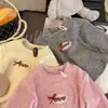 Mono de Felpa Grueso de Color Brillante Versátil de Koala para Niños de Invierno, Ropa Interior Térmica de Encaje para Niñas