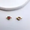 Zircônio Micro-Incrustado Dupla Fileira Simples Espaçador Feito à Mão DIY Colar de Mão Lolita Contas Espaçadoras Cobre Banhado Conservação de Cor Acessórios de Joias