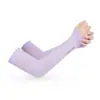 Mangas de protección solar de seda de hielo de verano para ciclismo al aire libre, mangas de hielo con protección UV, delgadas de seda de hielo, moda para hombres y mujeres, mangas de hielo al por mayor