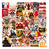 50 adesivos personalizados de bombeiro graffiti bagagem notebook capa de telefone copo de água mesa decorativa adesivos à prova d'água