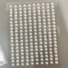 Adesivos de Corrente de Pérolas Acessórios de Cabelo Longo Pérolas de Beleza Adesivos Tridimensionais