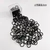 Diadema simple negra para el pulgar, goma para el pelo infantil de mujer, cuerda para el pelo de nuevo estilo 2024, tocado para bebé