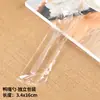 Colher Descartável, Transparente, Espessada, Cabo Curvo, Cabo Fosco, Colher de Arroz Criativa, Uso Comercial, Embalada Individualmente