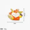 Colgante de Acción de Gracias Aleación Material Goteo de Aceite Hoja de Arce Pavo Calabaza Champiñón Colgante Pequeño Pulsera Accesorios de Joyería DIY