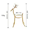 Hierro de fábrica de suministro directo Base de suministro Cabello liso Aire Piña Soporte especial de hierro Soporte de cervatillo Hierro decorativo nórdico