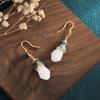 Pendientes de jade hetiano de imitación de magnolia de moda nacional 2022, colgante retro de palacio Hanfu Cheongsam, regalo para pareja y novia.