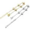 Pulsera de Trébol de Cuatro Hojas Incrustada con Diamantes, Acero de Titanio, No se Desvanece, Diseño Simple y de Moda, Estilo Japonés y Coreano, Pulsera Versátil con Incrustación de Circonita