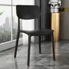 Silla de Comedor de Plástico Simple Nórdica Silla Doméstica con Respaldo Engrosado Silla para Habitación de Alquiler Restaurante Silla de Dulce de Celebridad de Internet Silla de Ocio Comercial