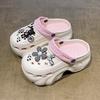 Sandalias Baotou de suela gruesa y suela gruesa para mujer, antideslizantes, para uso en exteriores en verano, 2024