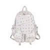 Mochila fresca con estampado de estrellas estilo bosque, versión coreana, gran capacidad, adecuada para estudiantes de secundaria, universitarios y preparatoria