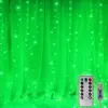 Luces Decorativas LED para Fiesta de Boda Cumpleaños Cortina Transfronteriza Luces de Cable de Cobre Control Remoto de Ocho Funciones USB Cadena de Luces de Colores