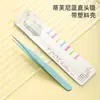 Pinzas de precisión de acero inoxidable Color de网红 rojo Pinzas para hand account rectas codo rosa morado azul Pinzas para hand account