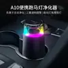 Purificador de Aire Nuevo para Coche para Hogar y Oficina de Escritorio, Pequeño Purificador USB de Iones Negativos con Luz Nocturna