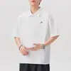 Camisa Polo pesada de 240g para homens, novo estilo verão 2026, camiseta de manga curta com gola de lapela, top casual solto para homens