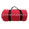 Manta de viaje de forro polar con logo bordado de 10000 puntadas color sólido manta portátil para picnic