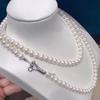 Acessórios diy prata esterlina S925 elegante moda fecho de colar de pérola otbuckle fecho de corrente de suéter fecho de prata feito à mão coreano