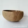 Artesanato de coco tronco pendurado tigela de coco esculpida conjunto de tigelas de casca de coco luz para alimentos venda quente Amazon